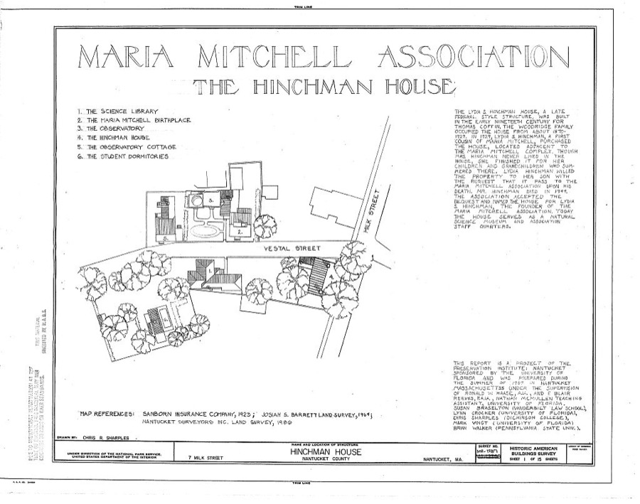 Hinchman House, 7 Milk Street, Nantucket, Nantucket County, MA
