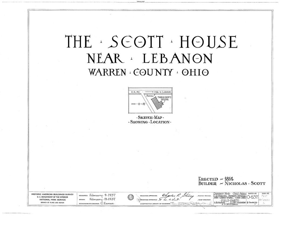 Thomas P. Scott House, Lebanon, Warren County, OH