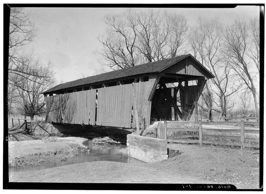 Covered Bridge, Spanning Spain's Creek, North Lewisburg, Champaign County, OH
