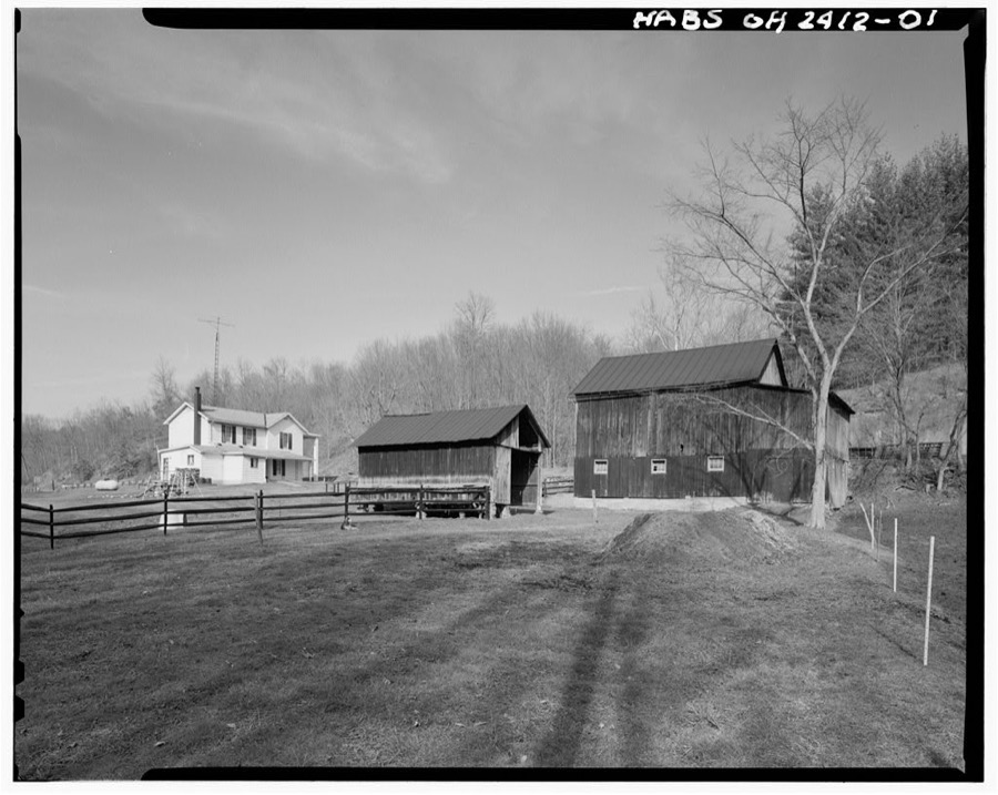 Harlow Lewis Calvert Farmstead, South side of U.S. Route 50, 1.9 miles south of Guysville, Guysville, Athens County, OH