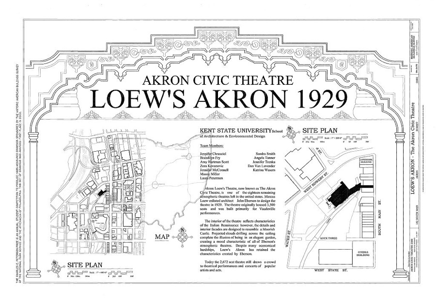 Loew's Akron, 182 South Main Street, Akron, Summit County, OH