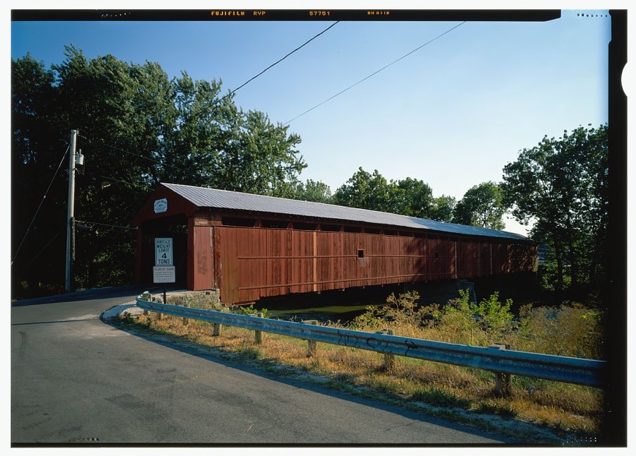 Eldean Bridge, Spanning Great Miami River at bypassed section of Eldean Road, Troy, Miami County, OH