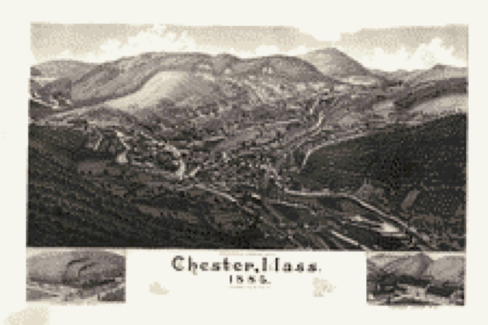 Bird's-eye view, 1885 - Chester, Mass., 1885