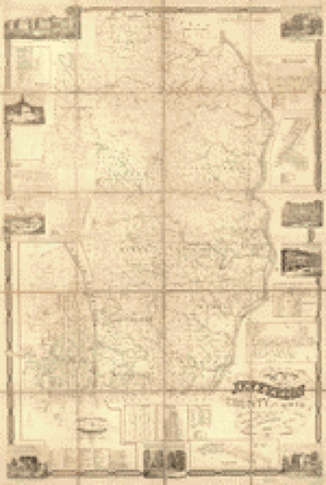 Land ownership map, 1856 - Map of Jefferson County, Ohio : from actual surveys