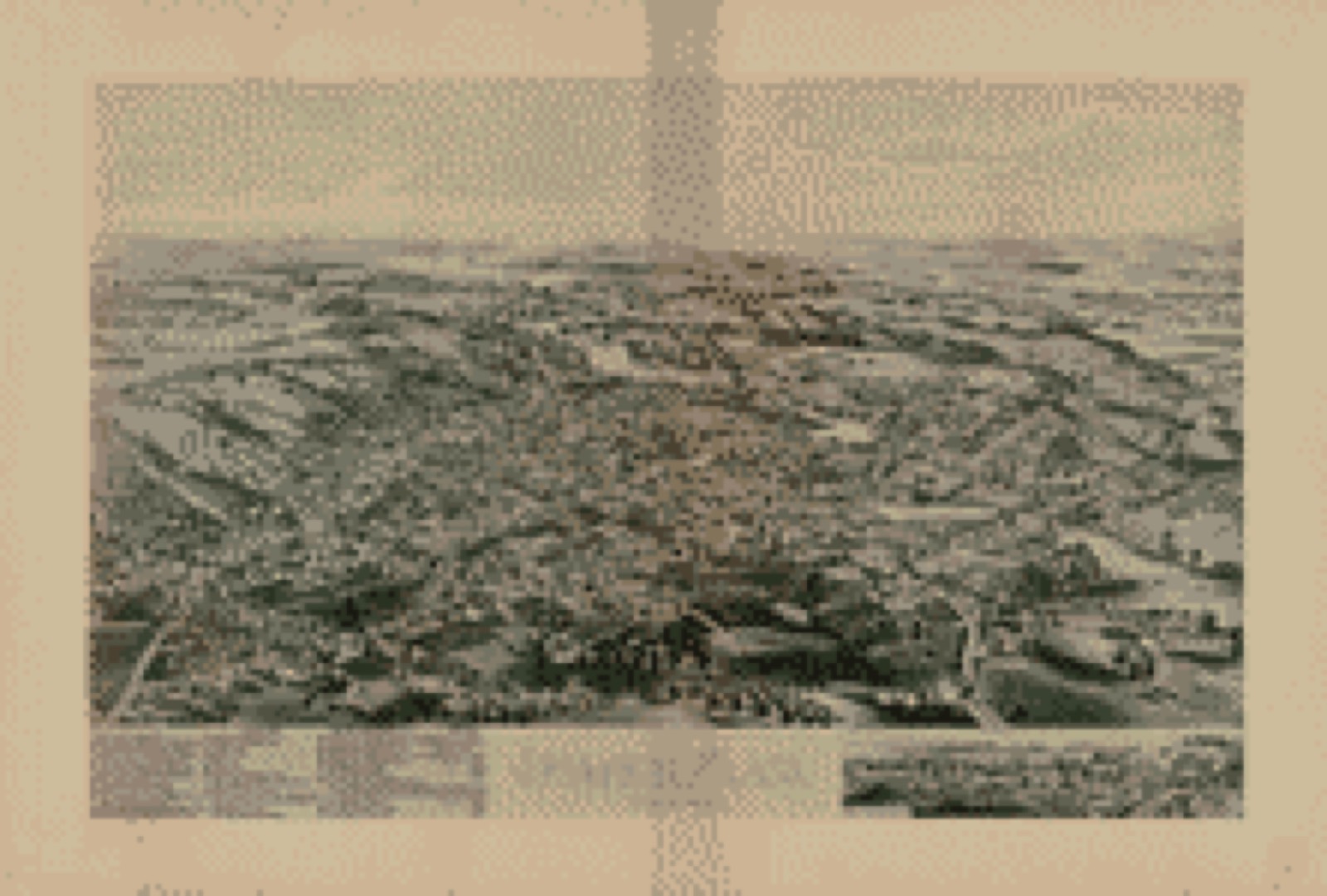 Bird's-eye view, 1893 - Ipswich, Mass. : incorporated 1634