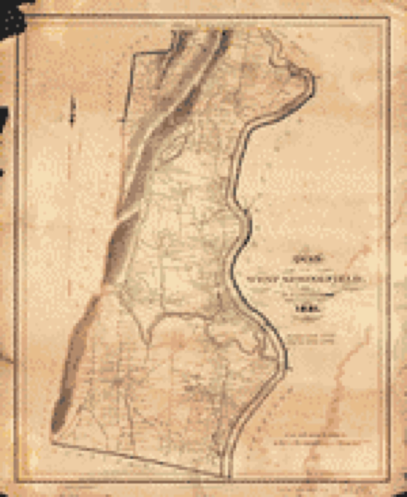 Land ownership map, 1831 - A plan of West Springfield : [Massachusetts]