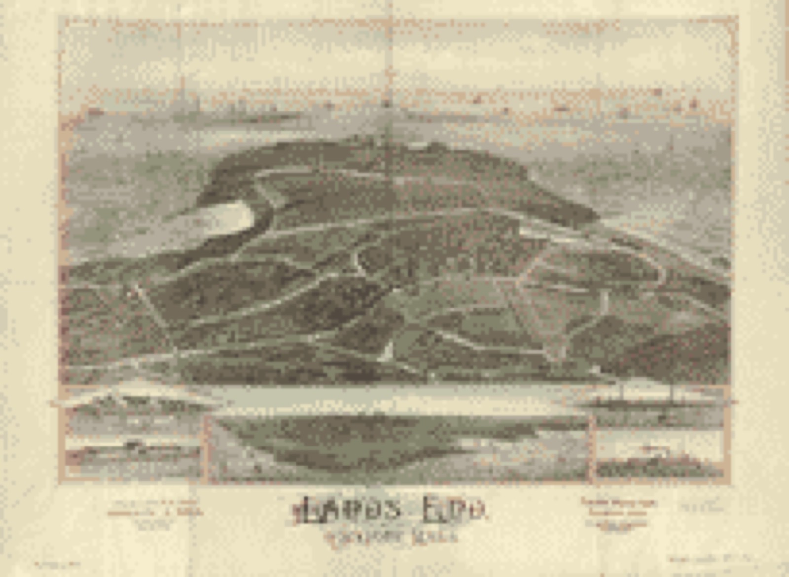 Bird's-eye view, 188? - Lands End, Rockport, Mass