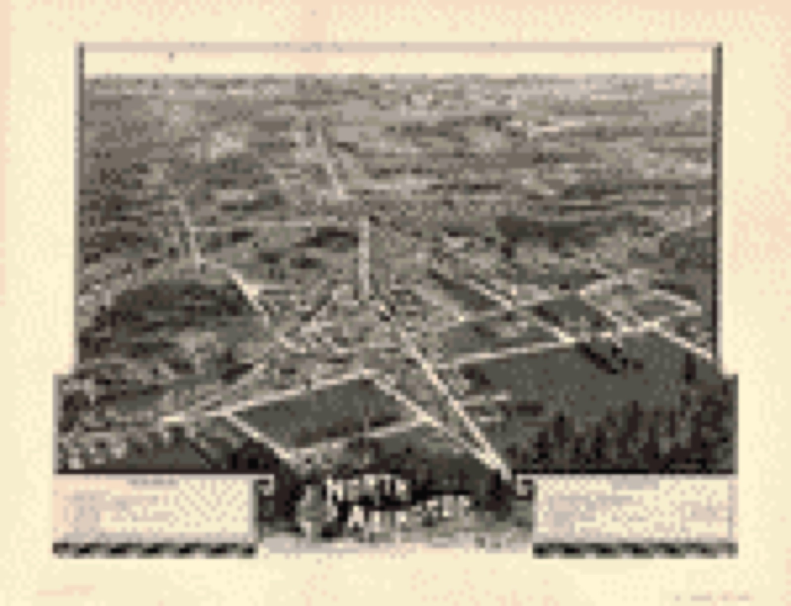 Bird's-eye view, 1974 - 1885 north Abington, Plymouth County, Mass., looking west