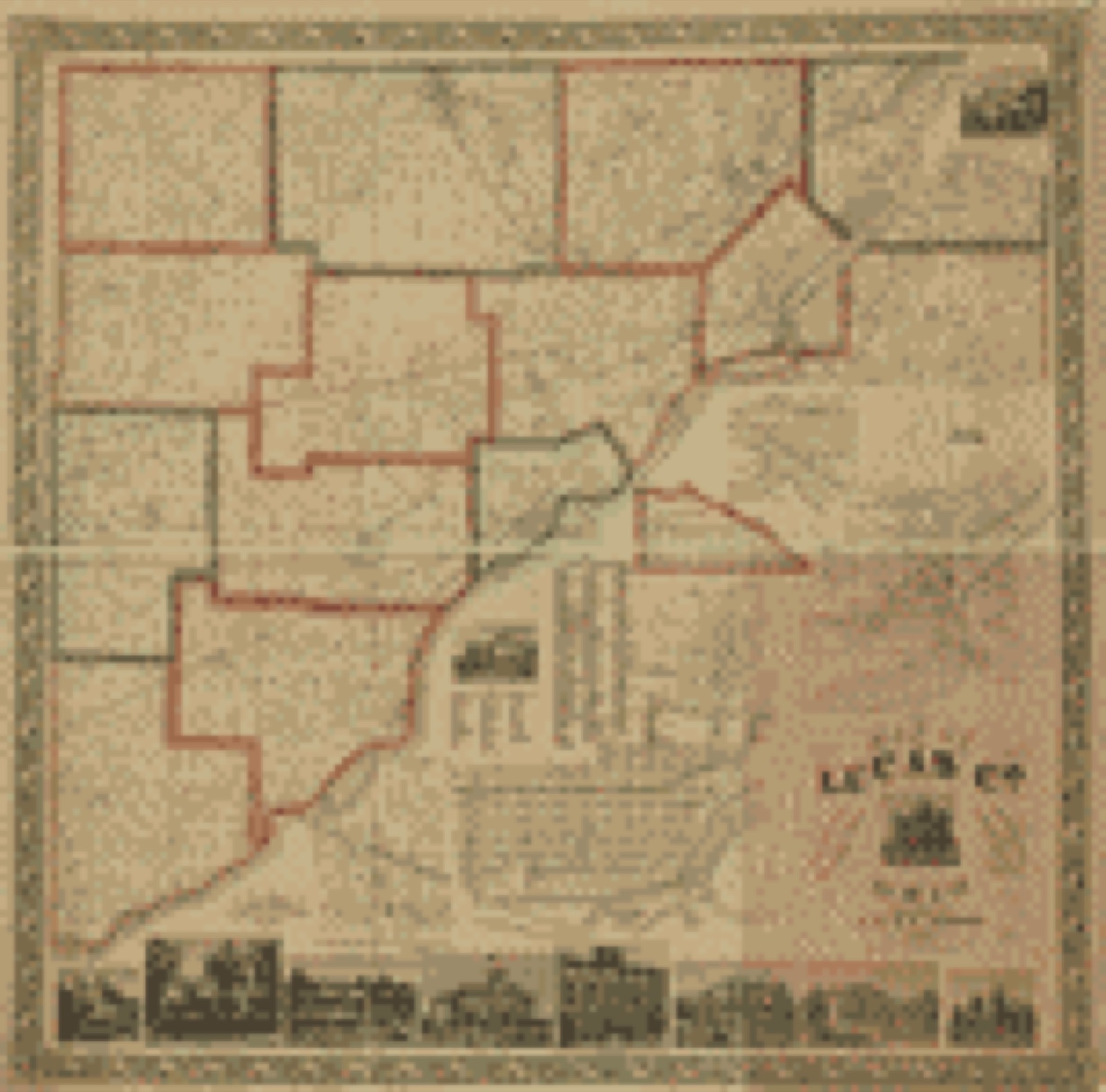 Land ownership map, 1861 - Map of Lucas Co., Ohio
