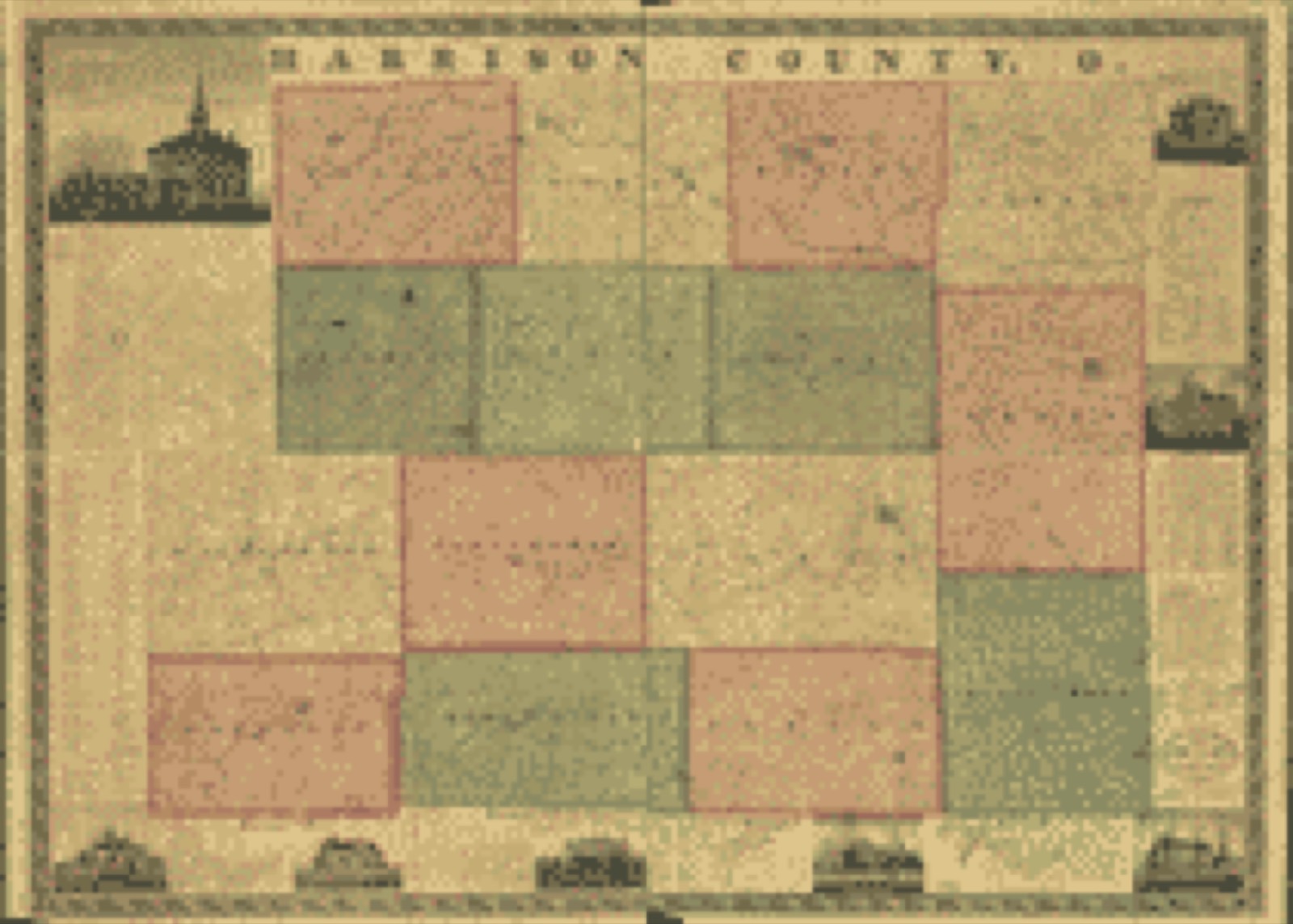 Land ownership map, 1862 - Map of Harrison County, O.