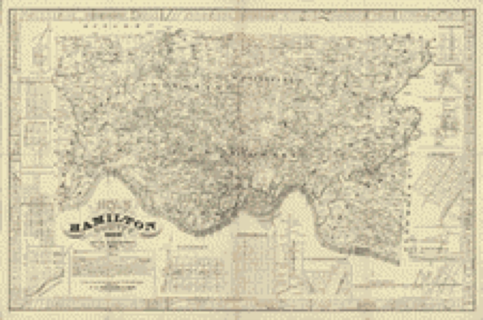Land ownership map, 1847 - Map of Hamilton County, Ohio