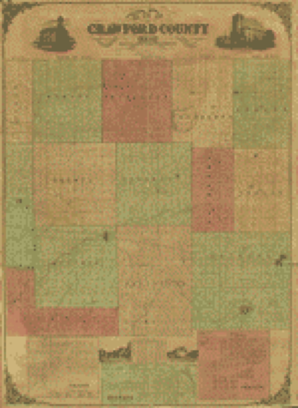 Land ownership map, 1850 - Map of Crawford County, Ohio