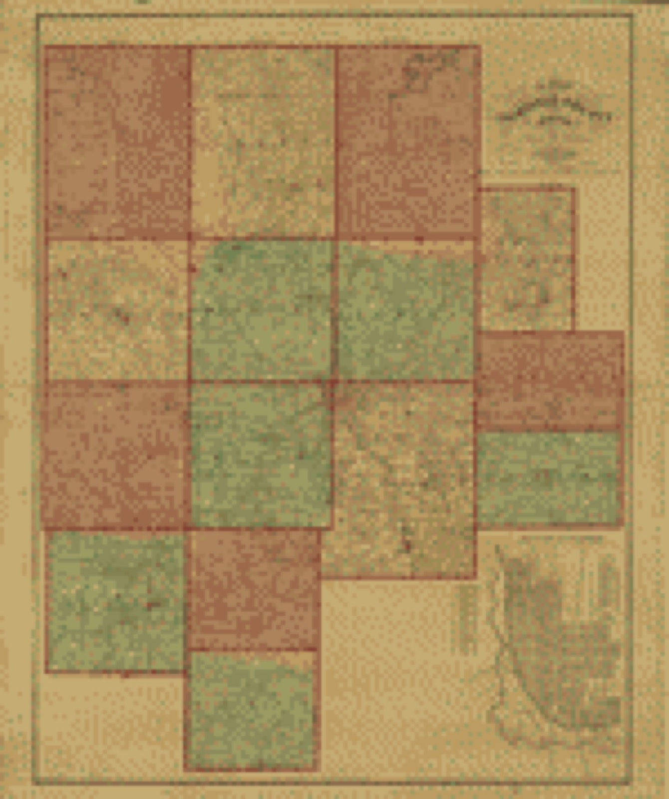 Land ownership map, 1848 - A map of Fairfield County, Ohio