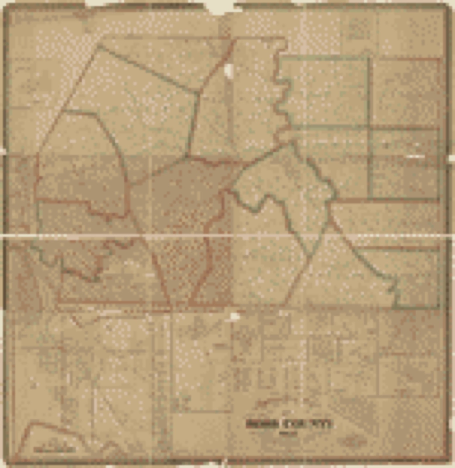 Land ownership map, 1860 - Topographical map of Ross County, Ohio