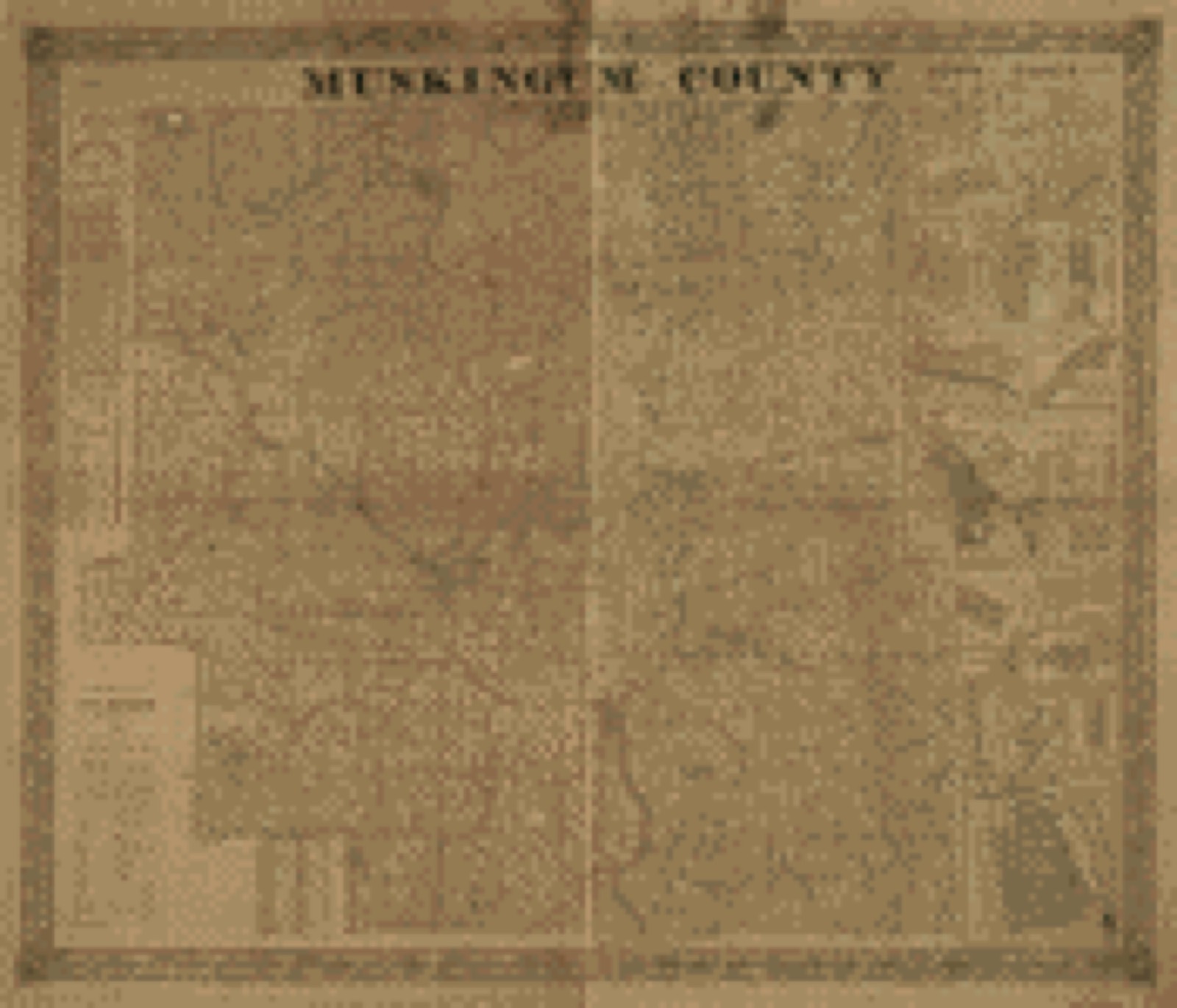 Land ownership map, 1852 - Map of Muskingum County