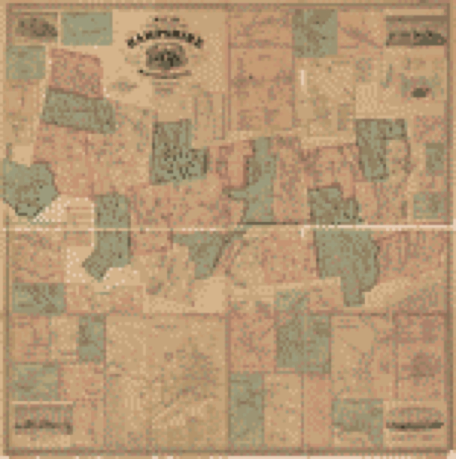 Land ownership map, 1860 - Map of the county of Hampshire, Massachusetts