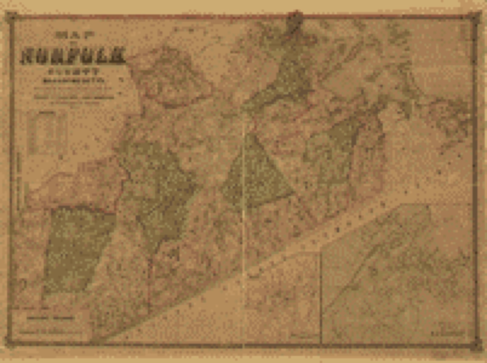 Land ownership map, 1853 - Map of Norfolk County, Massachusetts