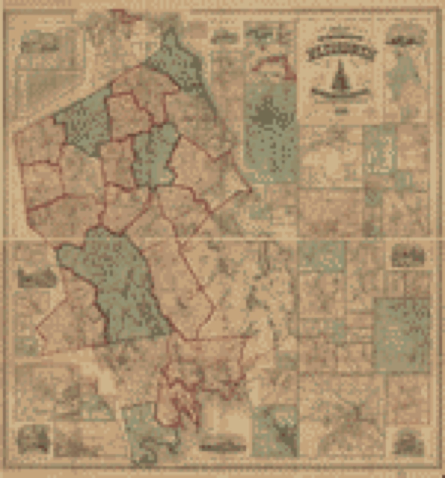 Land ownership map, 1857 - Map of the county of Plymouth, Massachusetts