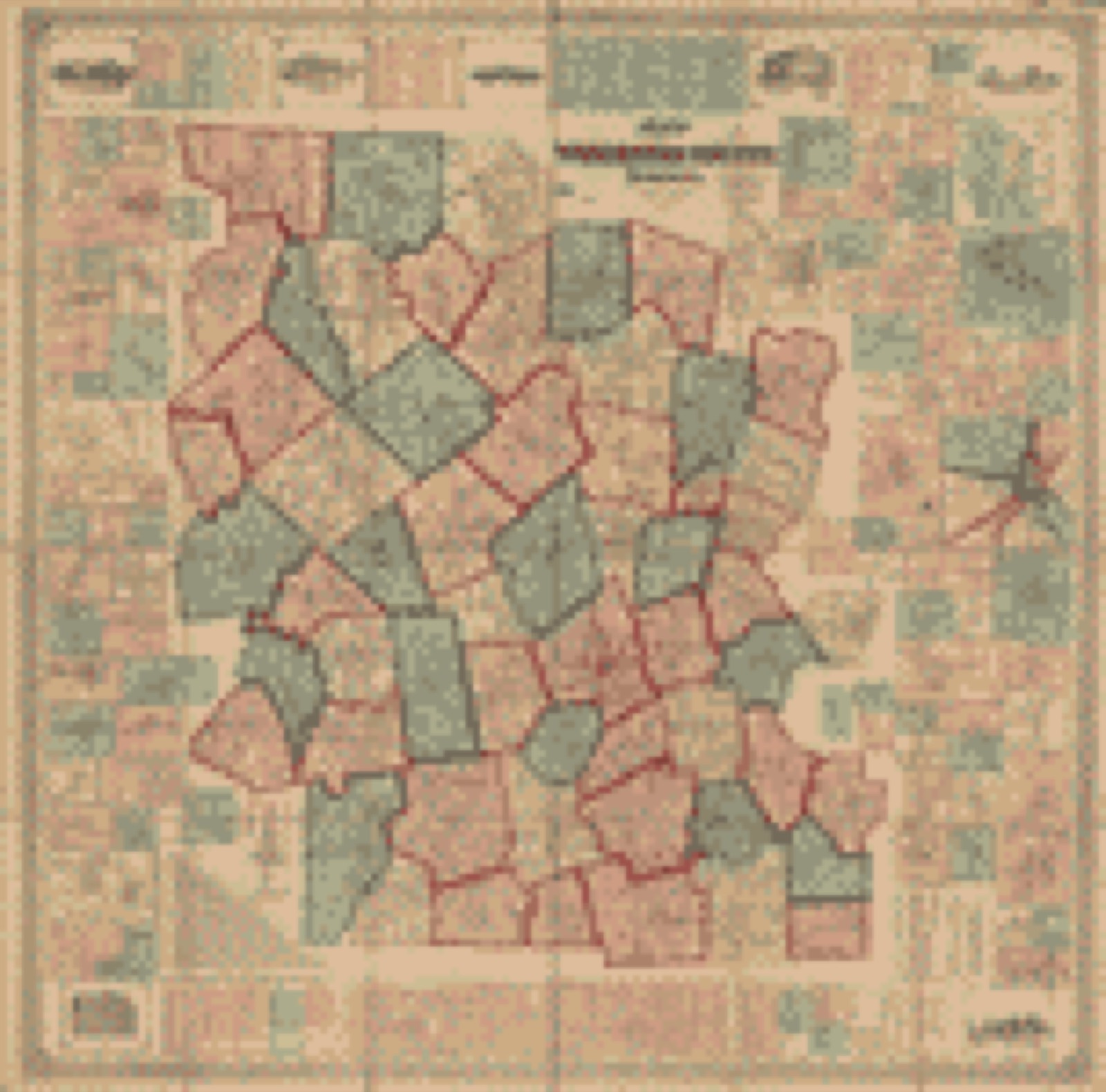 Land ownership map, 1857 - Map of Worcester County, Massachusetts