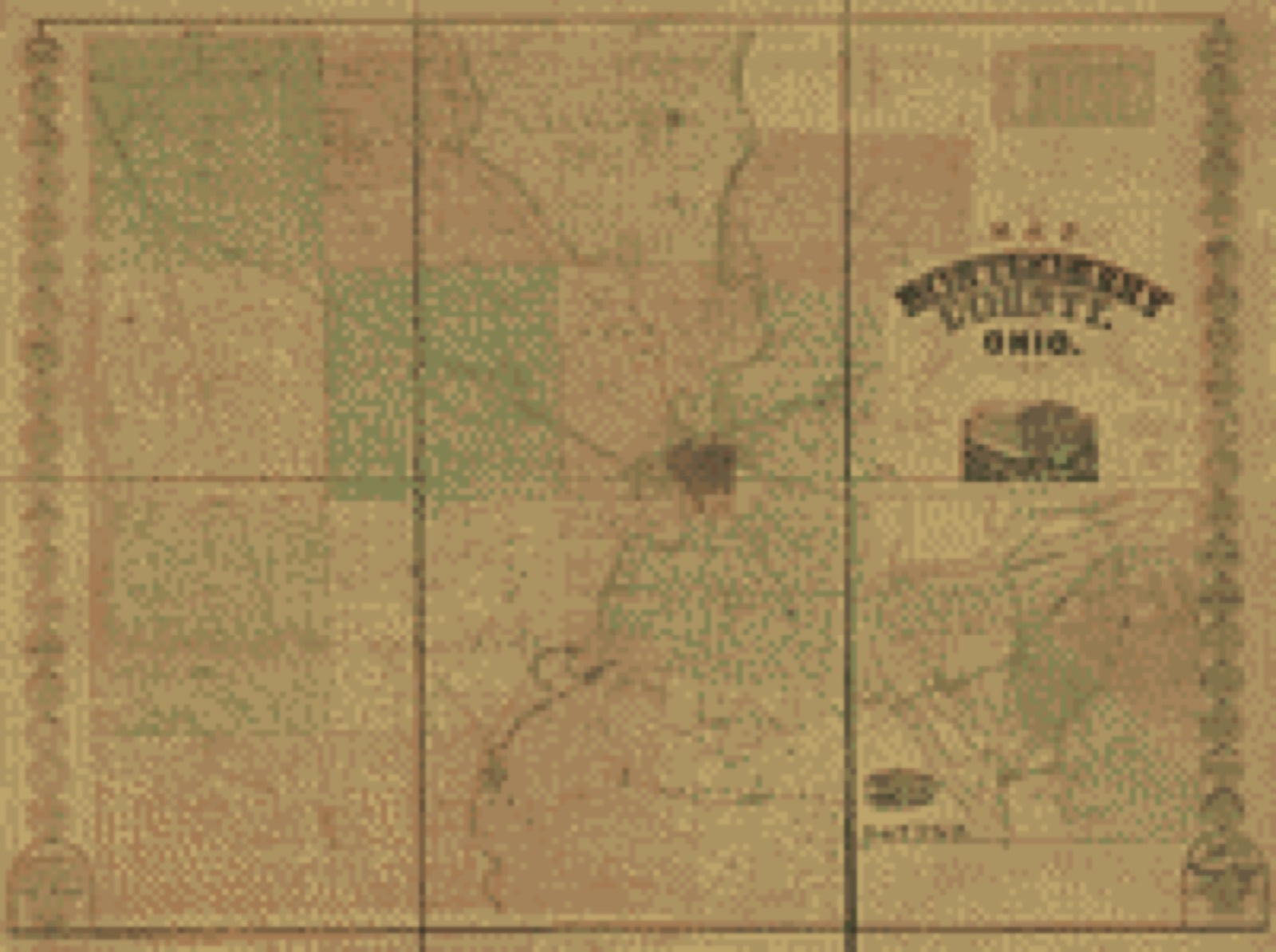 Land ownership map, 1857 - Map of Montgomery County, Ohio