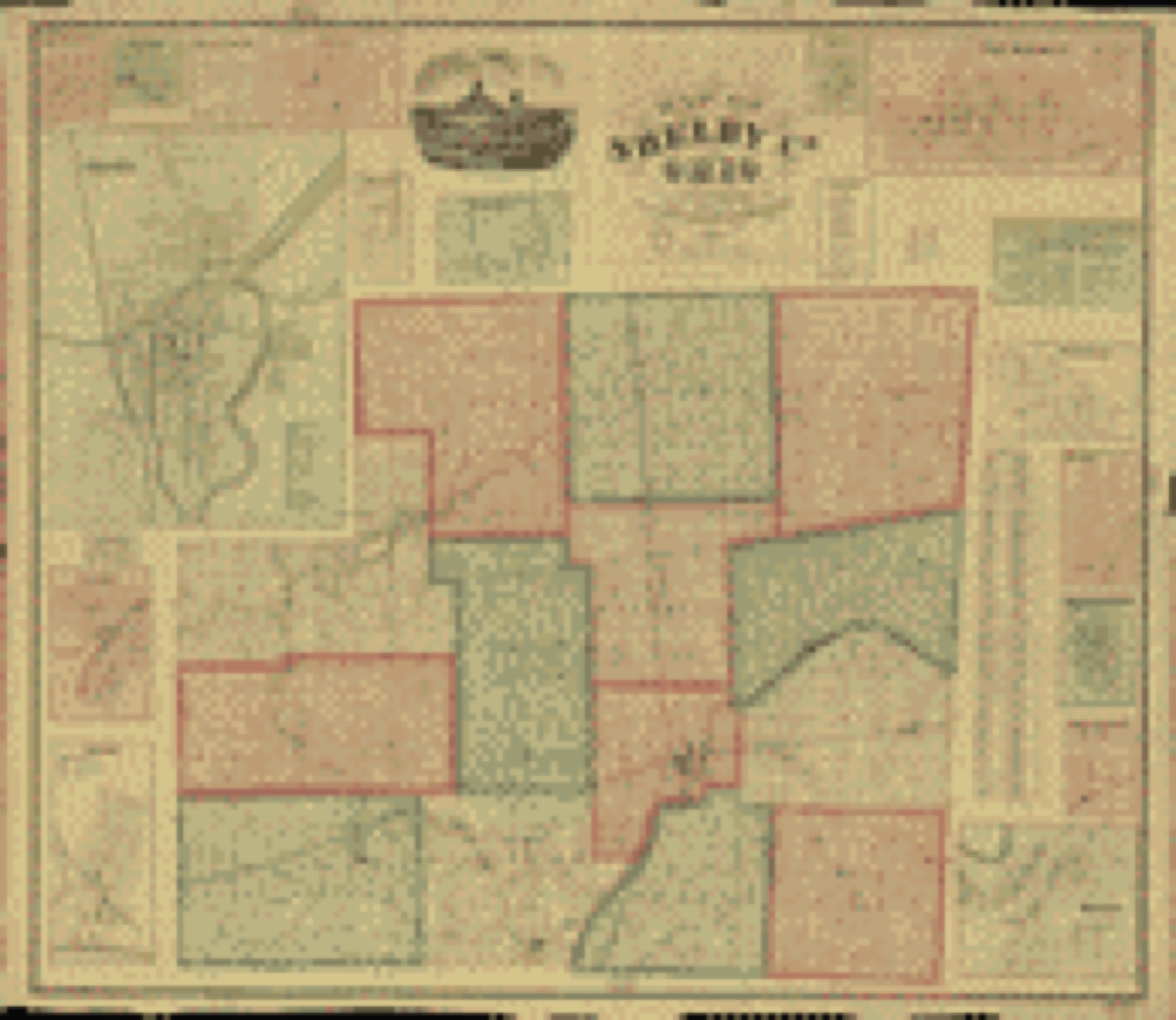 Land ownership map, 1865 - Map of Shelby Co., Ohio