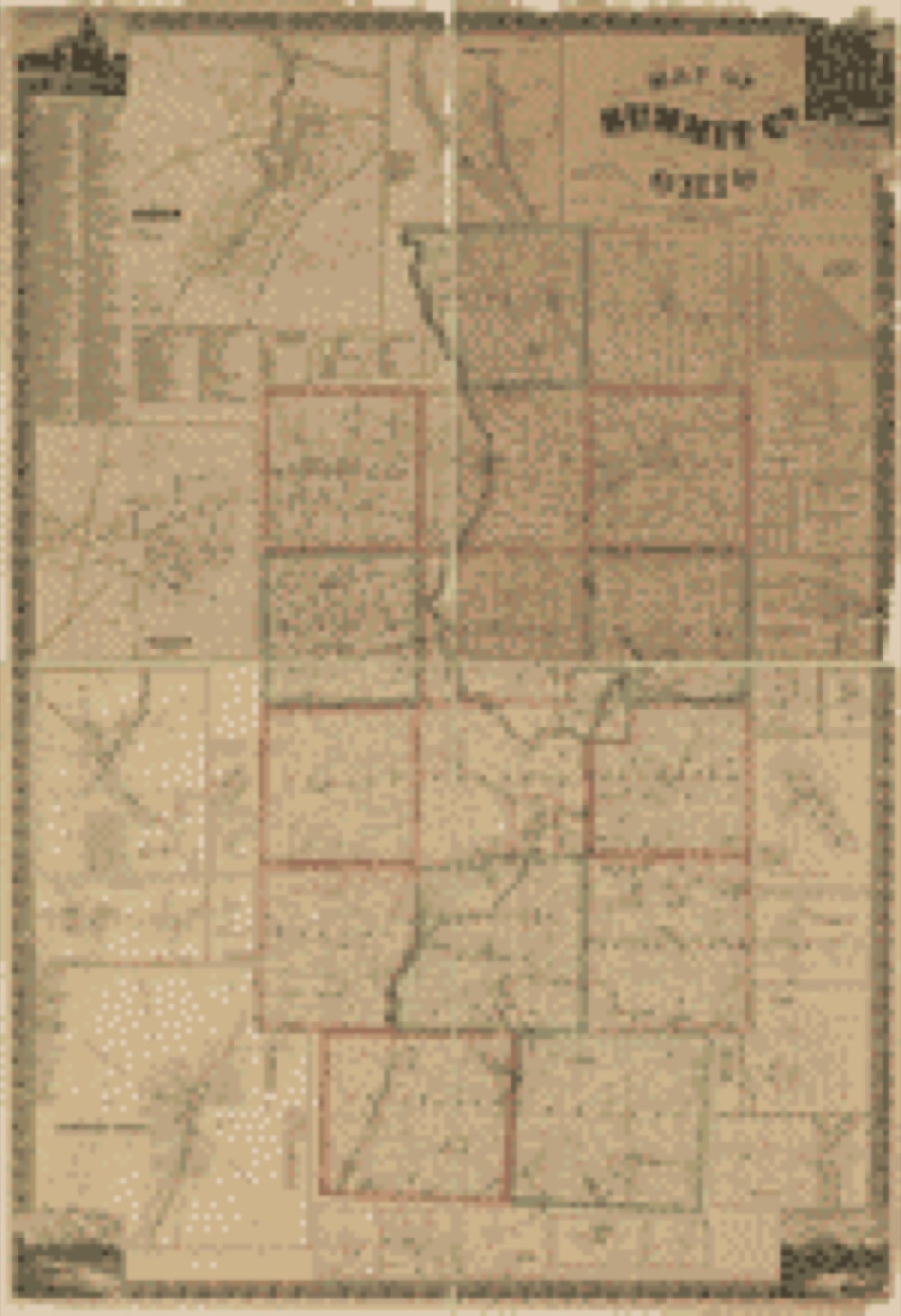 Land ownership map, 1856 - Map of Summit Co., Ohio