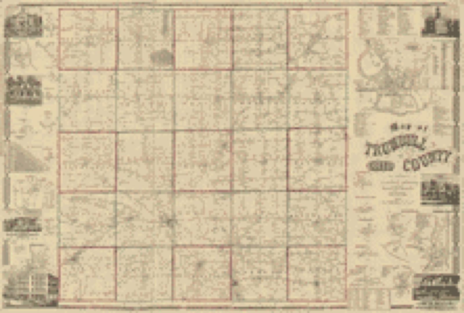 Land ownership map, 1856 - Map of Trumbull County, Ohio