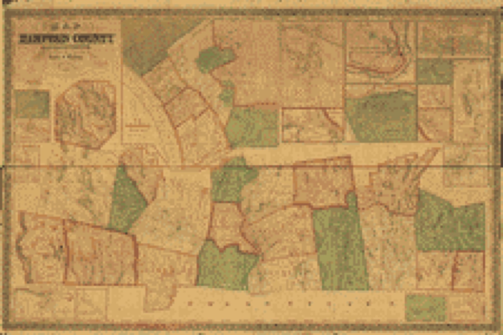 Land ownership map, 1855 - Map of Hampden County, Massachusetts