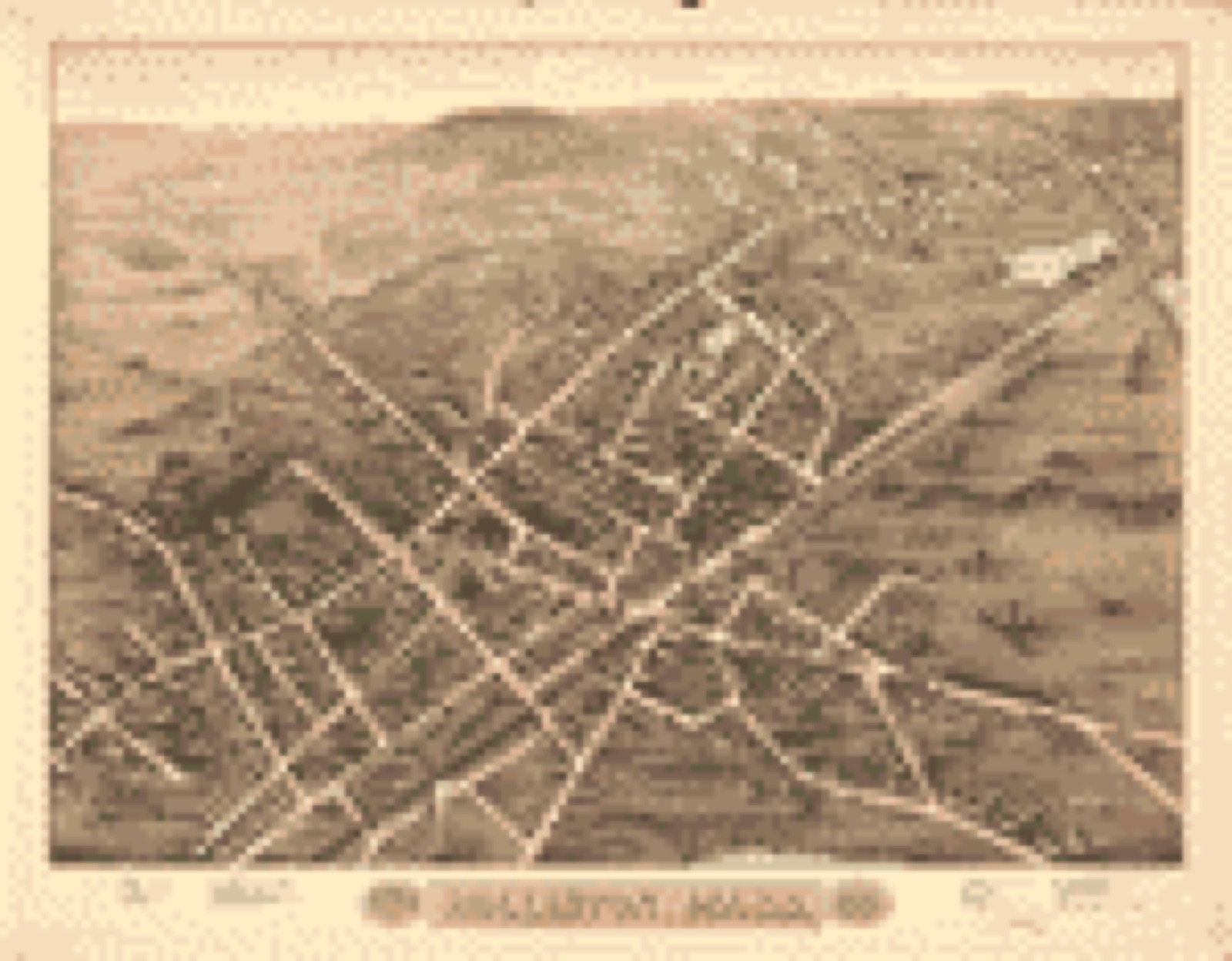 Bird's-eye view, 1878 - View of Holliston Mass., 1878
