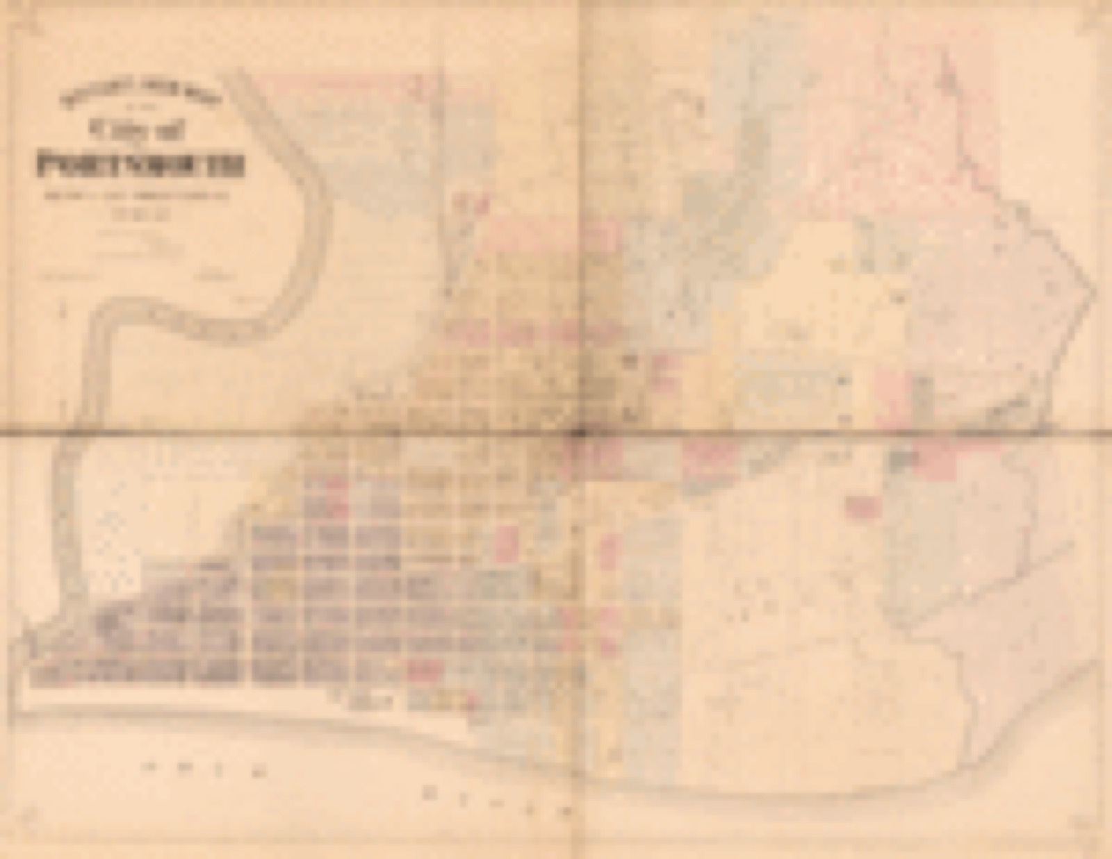 Land ownership map, 1889 - Bryan's new map of the City of Portsmouth and part of Clay Township Scioto Co., Ohio