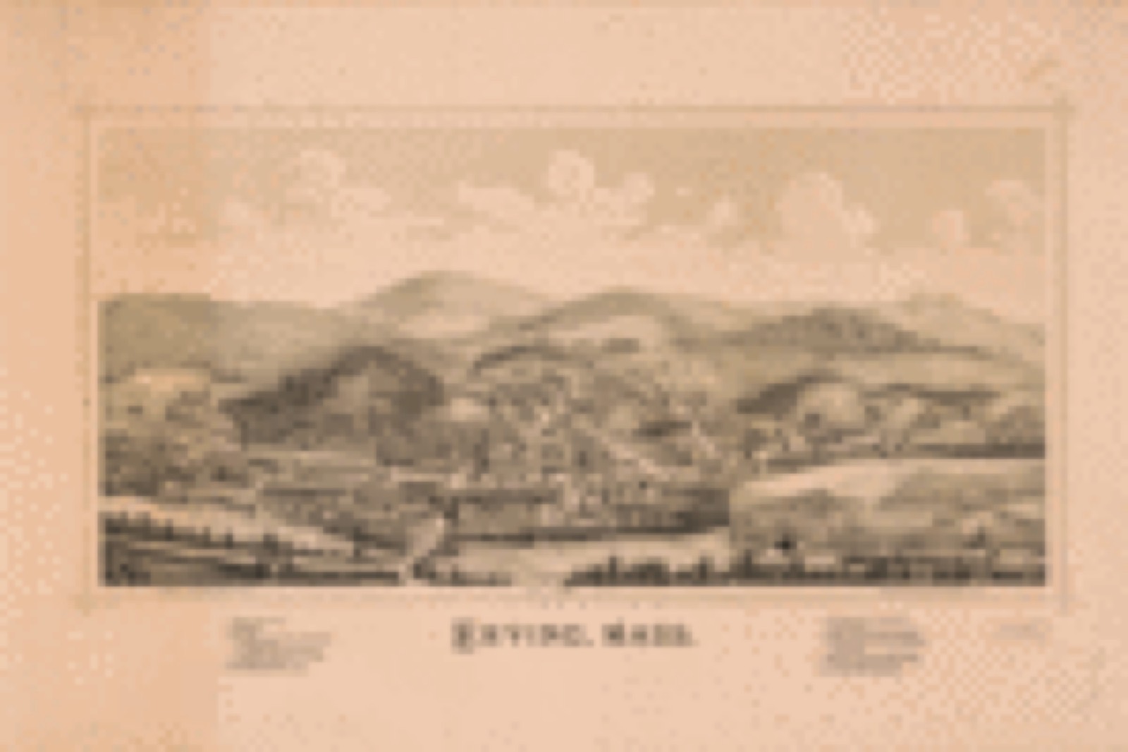 Bird's-eye view, 1891 - Erving, Mass