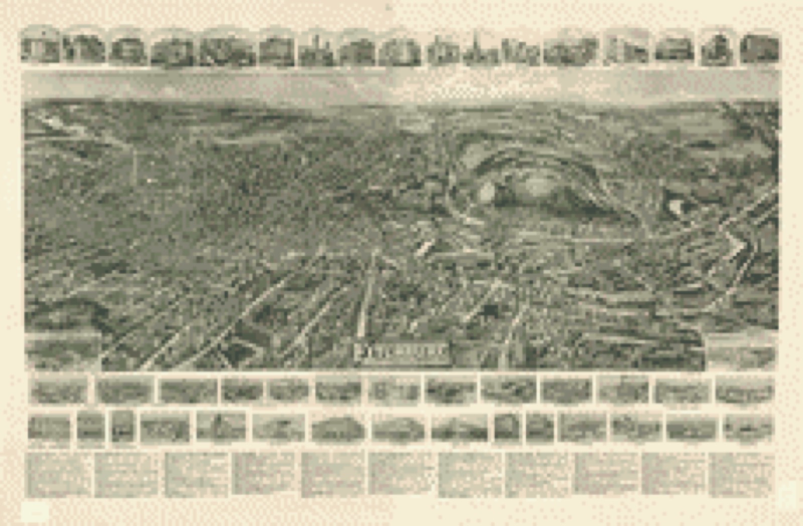 Bird's-eye view, 1915 - Aero view of Fitchburg, Massachusetts 1915