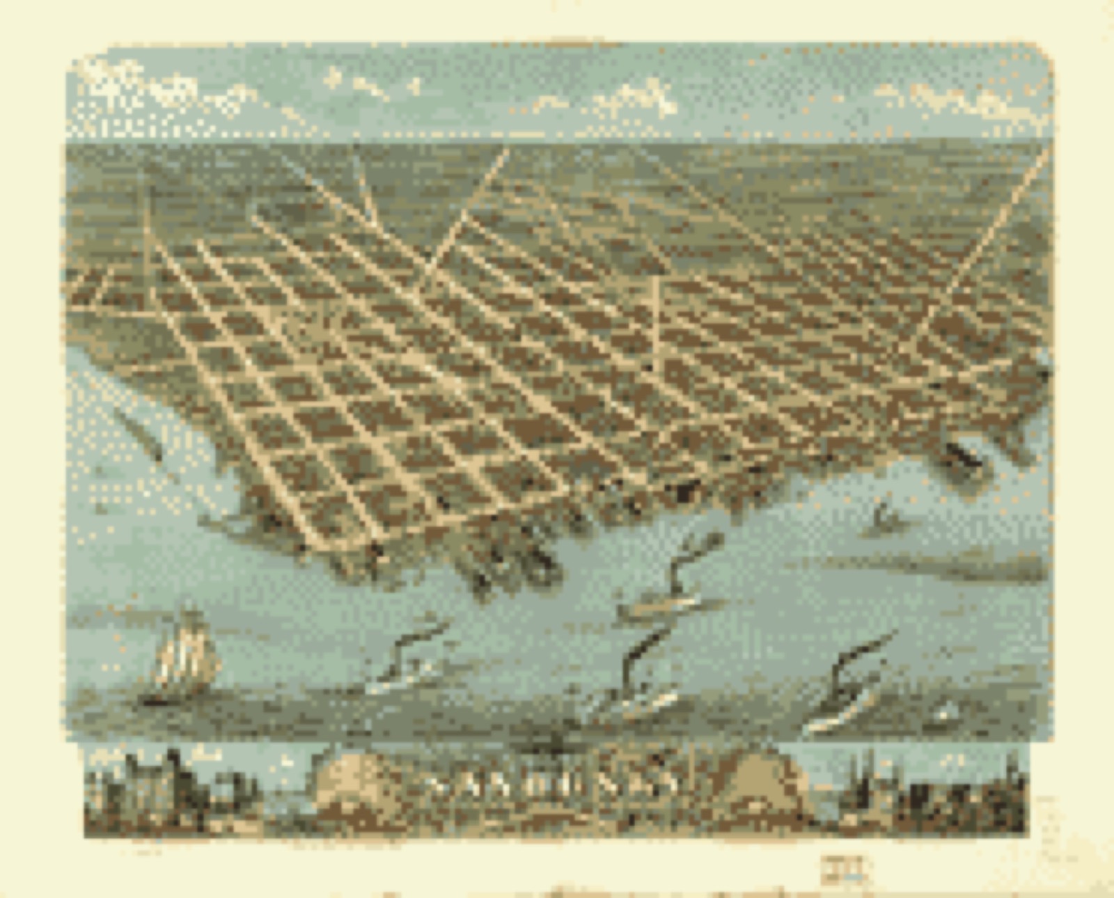 Bird's-eye view, 1870 - Bird's-eye-view of the city of Sandusky, Erie County, Ohio 1870