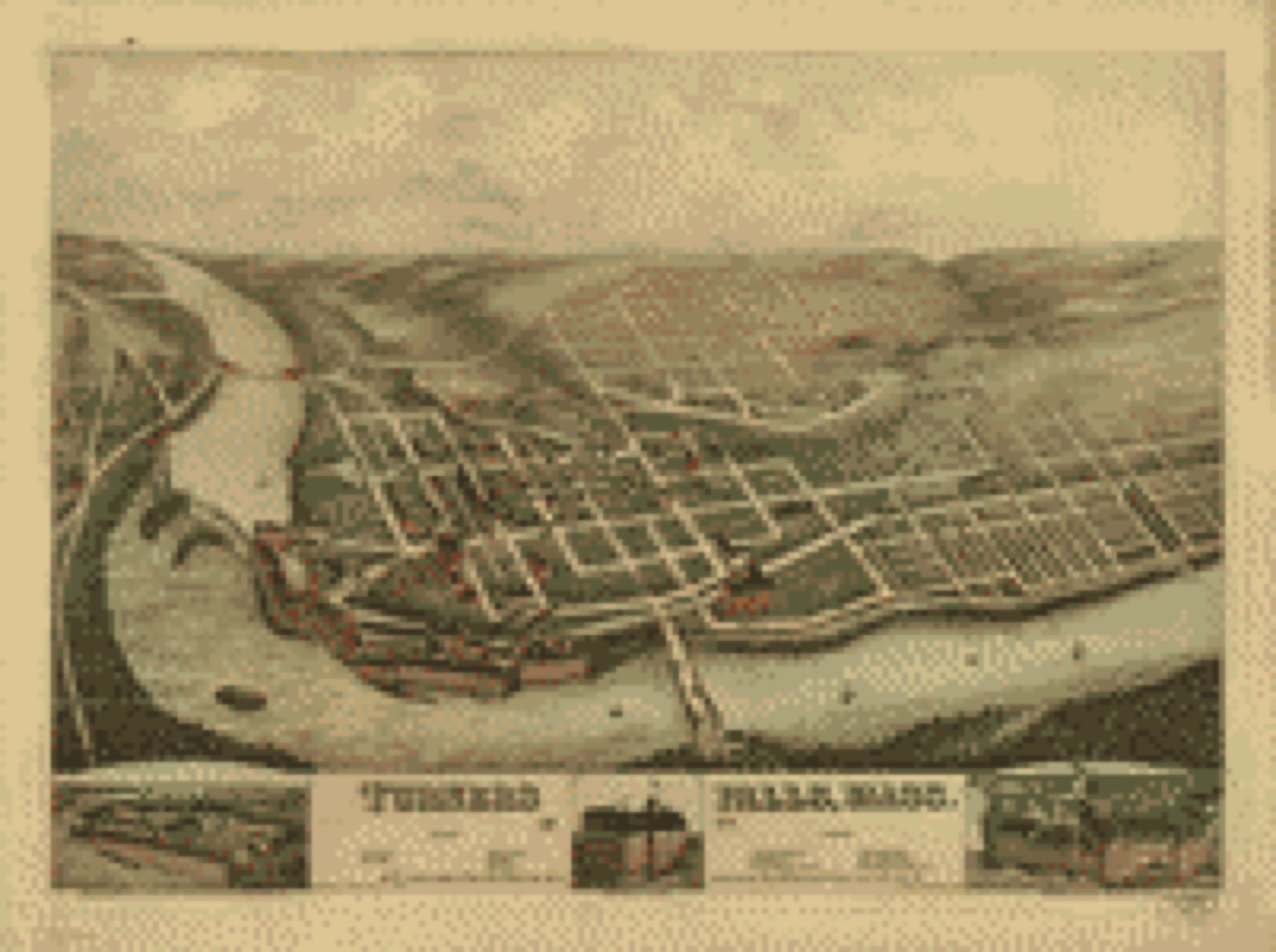 Bird's-eye view, 1877 - Turners Falls, Mass. 1877