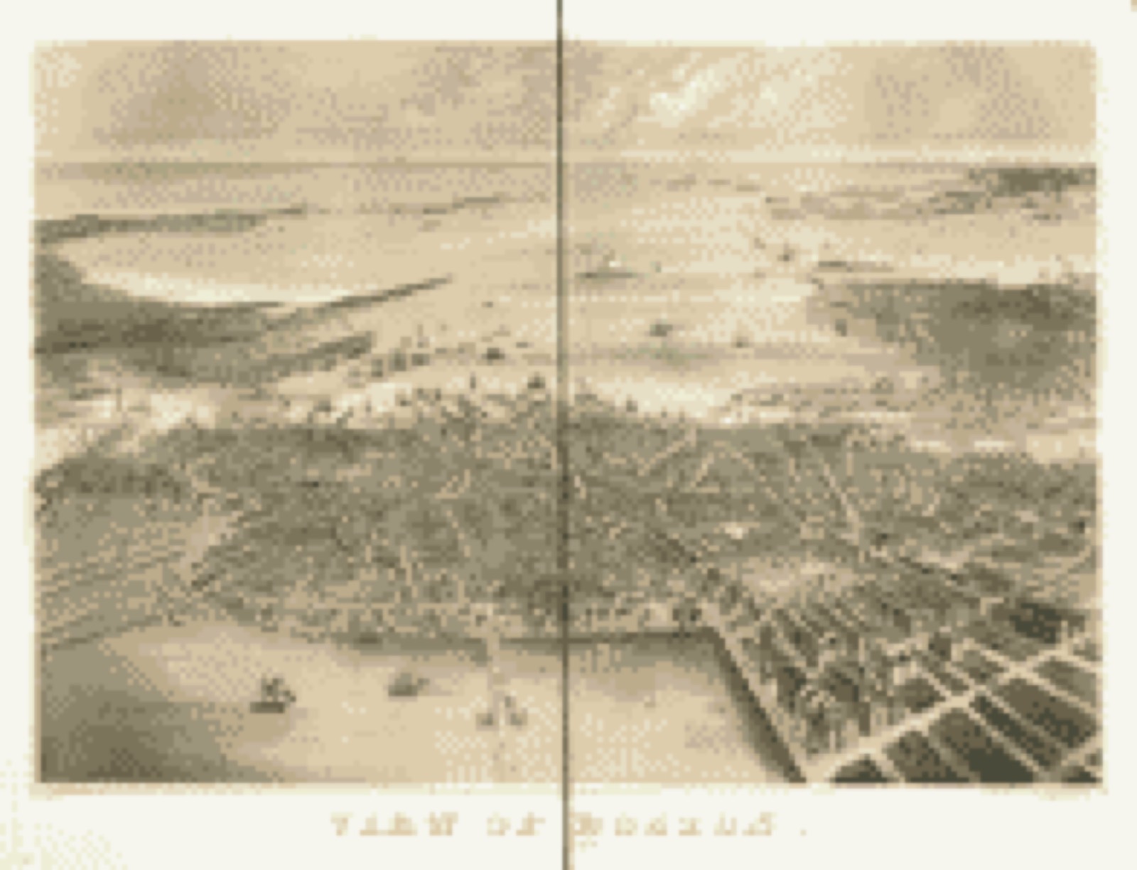Bird's-eye view, 1870 - View of Boston, July 4th 1870
