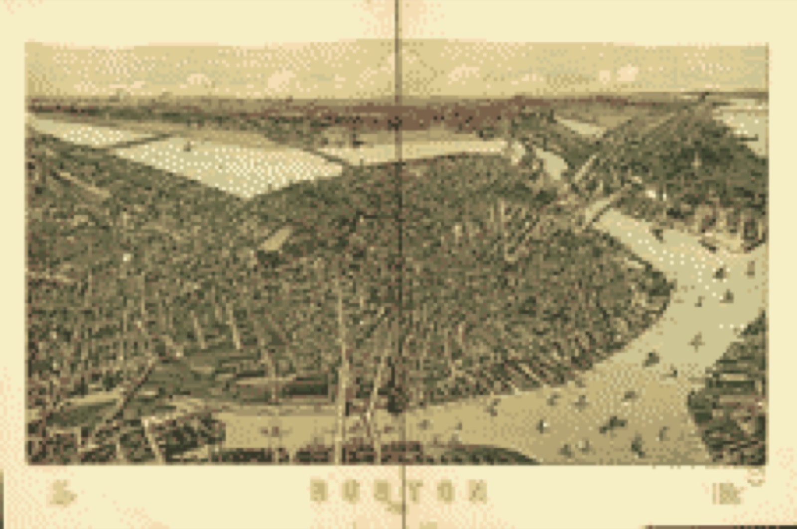 Bird's-eye view, 1899 - Boston 1899