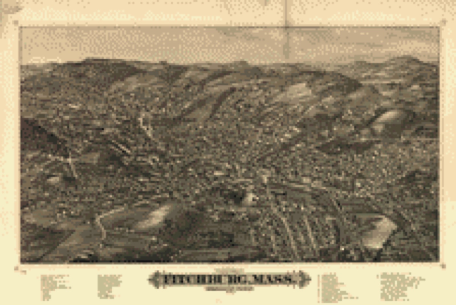 Bird's-eye view, 1882 - Fitchburg, Mass. 1882