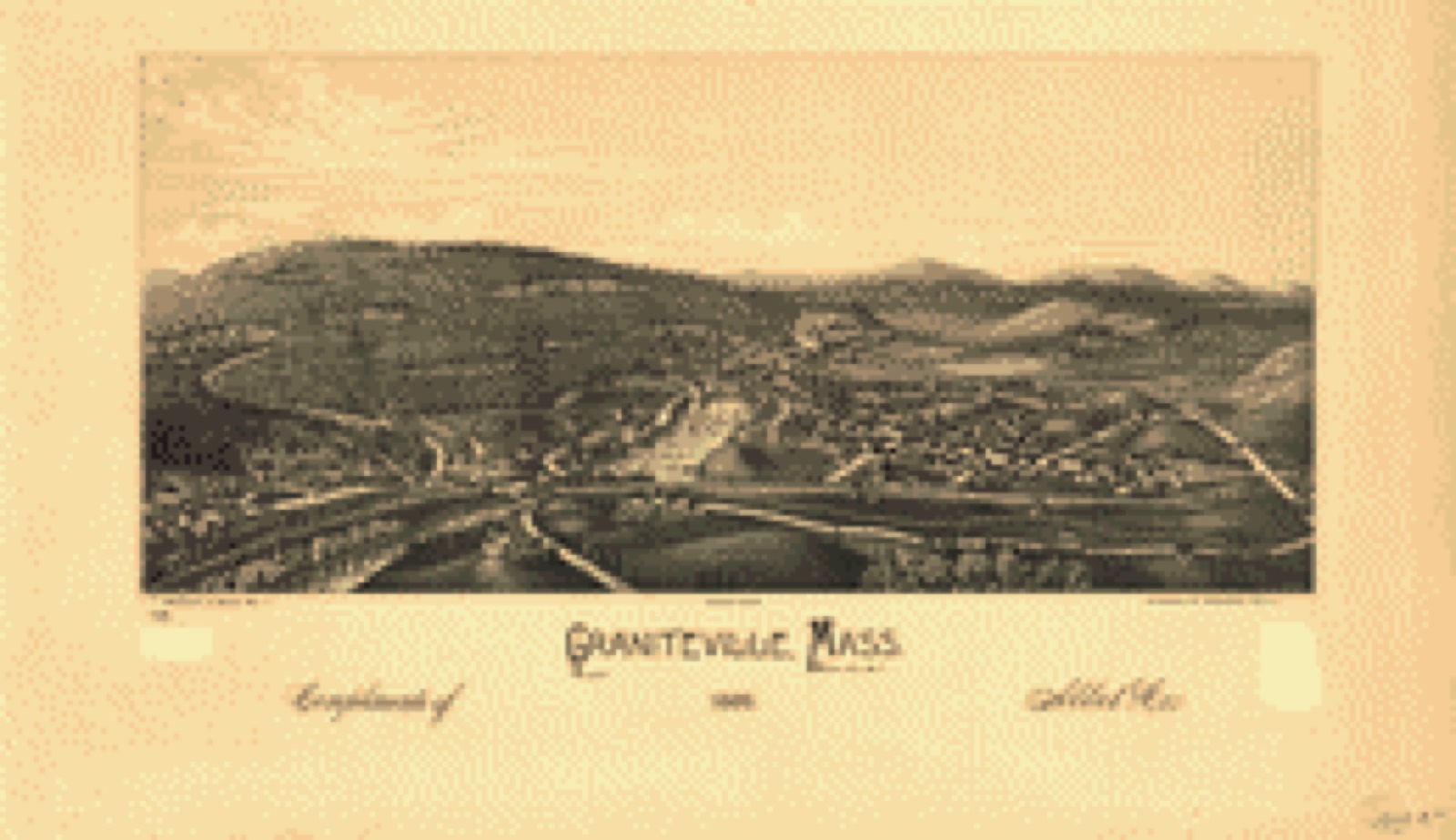 Bird's-eye view, 1886 - Graniteville, Mass. 1886