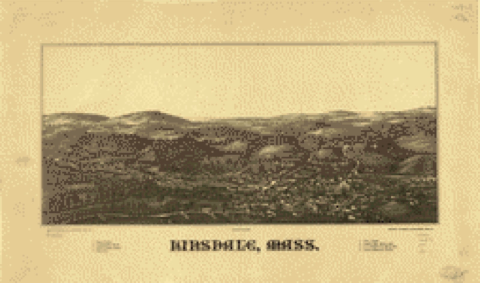 Bird's-eye view, 1887 - Hinsdale, Mass