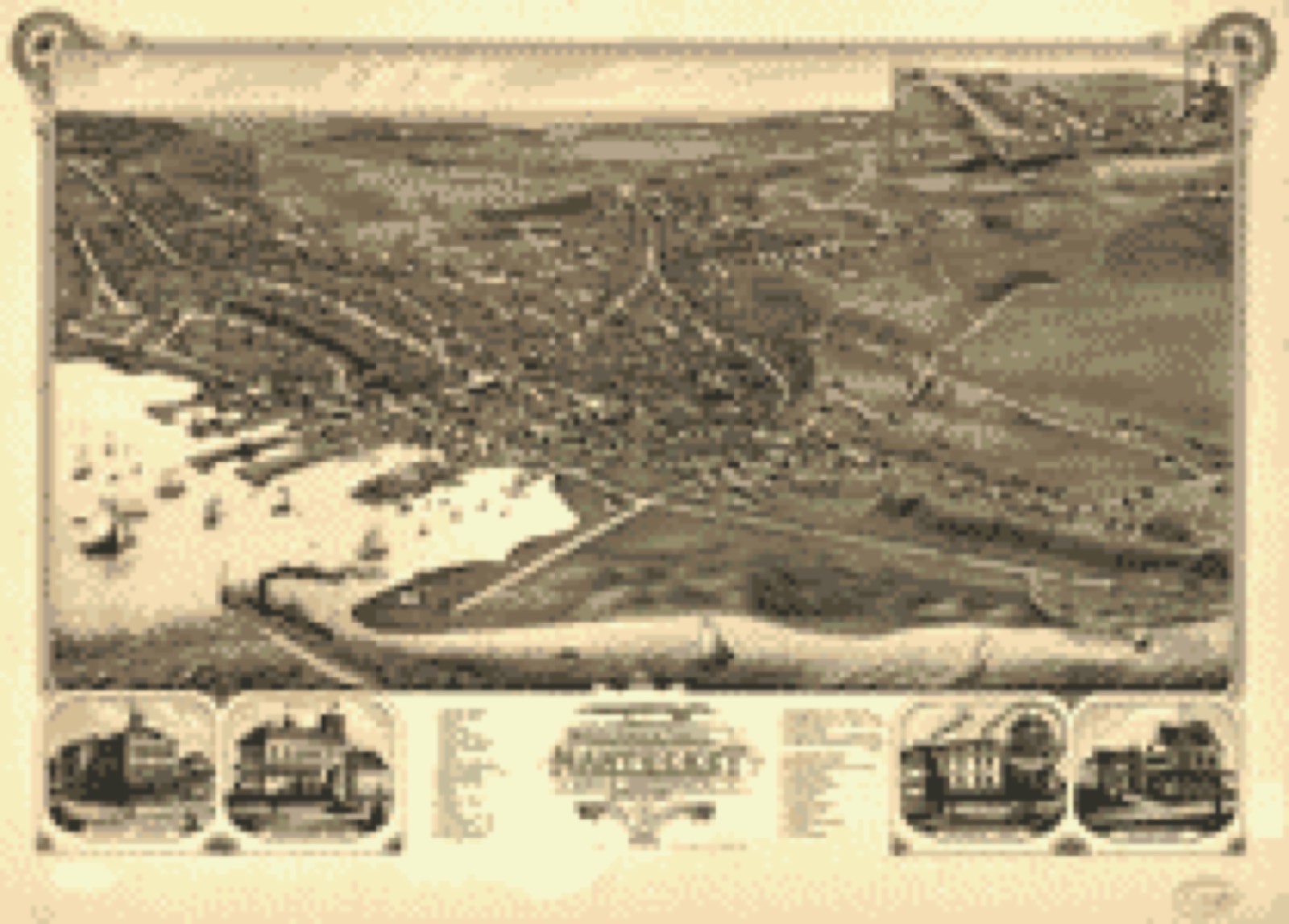 Bird's-eye view, 1881 - Bird's eye view of the town of Nantucket in the State of Massachusetts. 1881