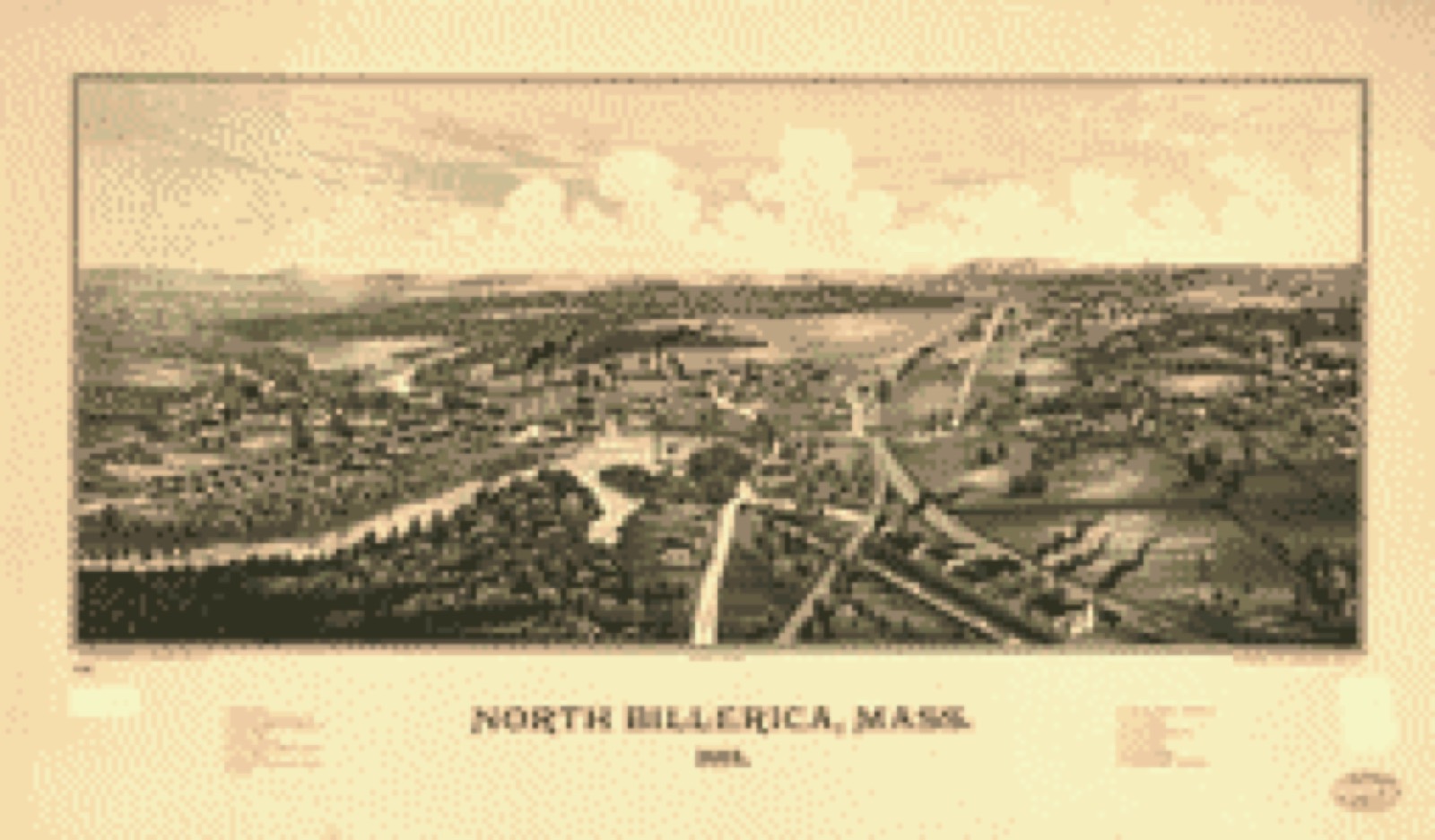 Bird's-eye view, 1887 - North Billerica, Mass. 1887