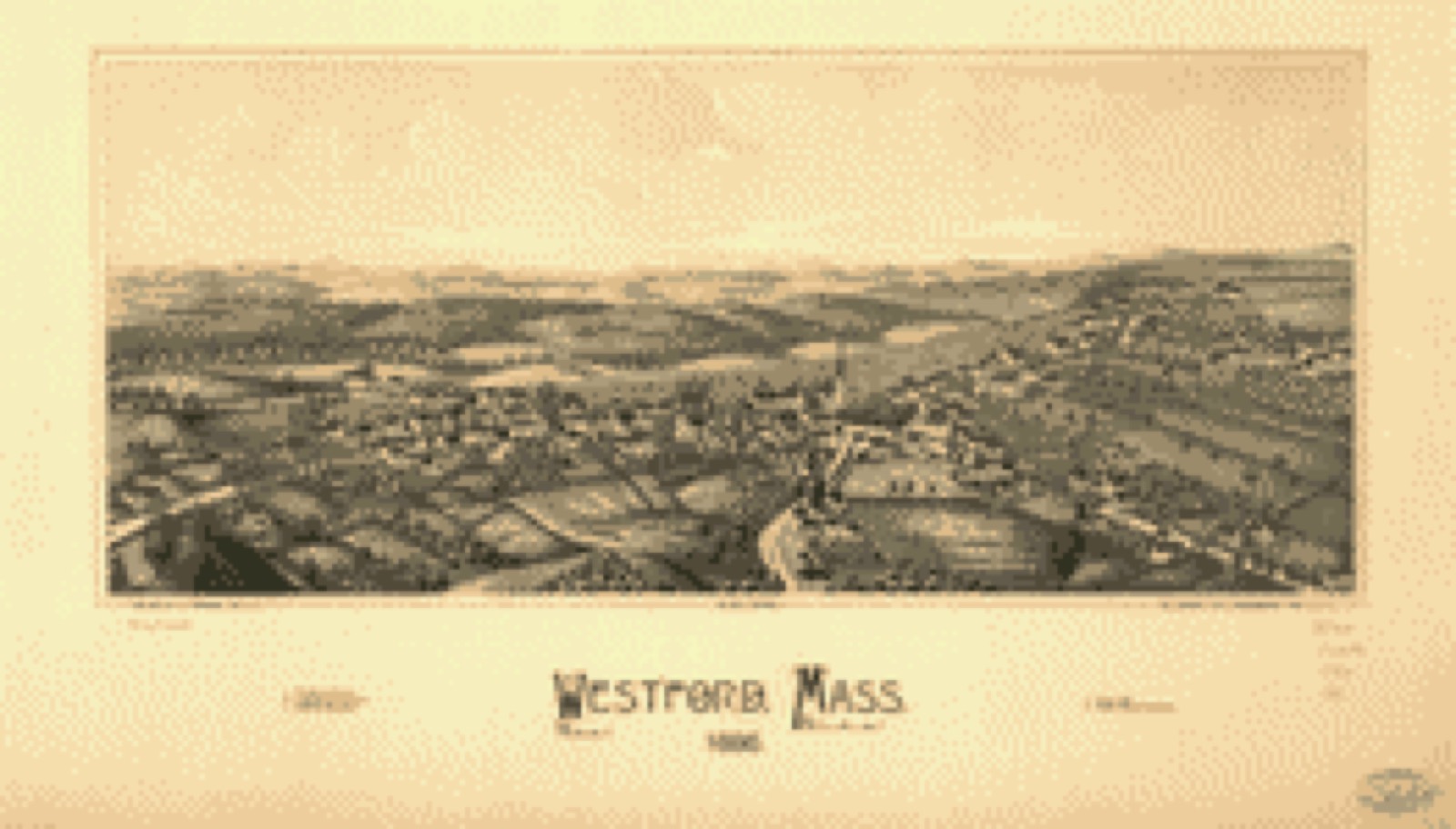 Bird's-eye view, 1886 - Westford, Mass. 1886