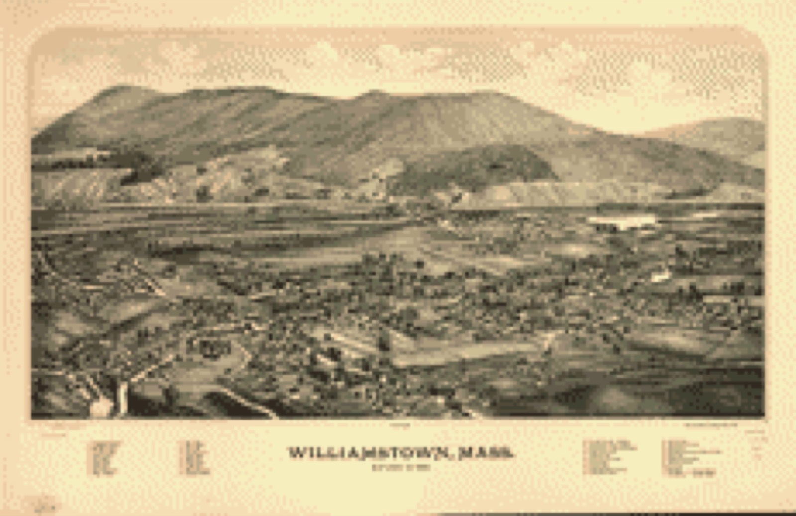 Bird's-eye view, 1889 - Williamstown, Mass