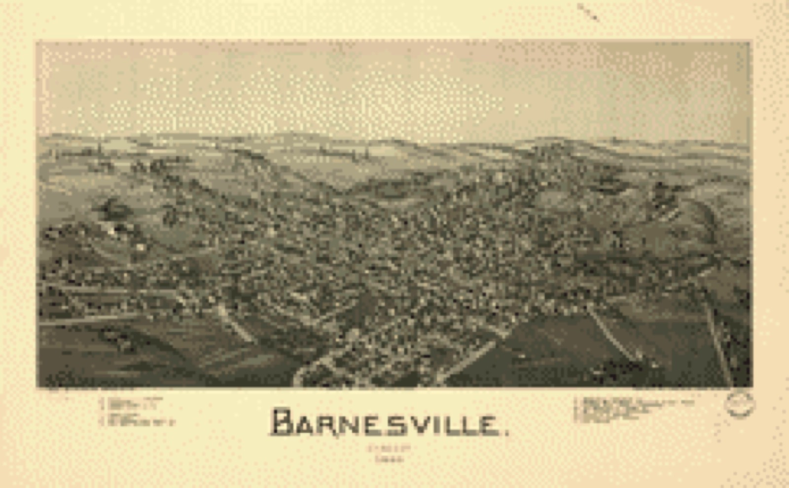 Bird's-eye view, 1899 - Barnesville, Ohio 1899
