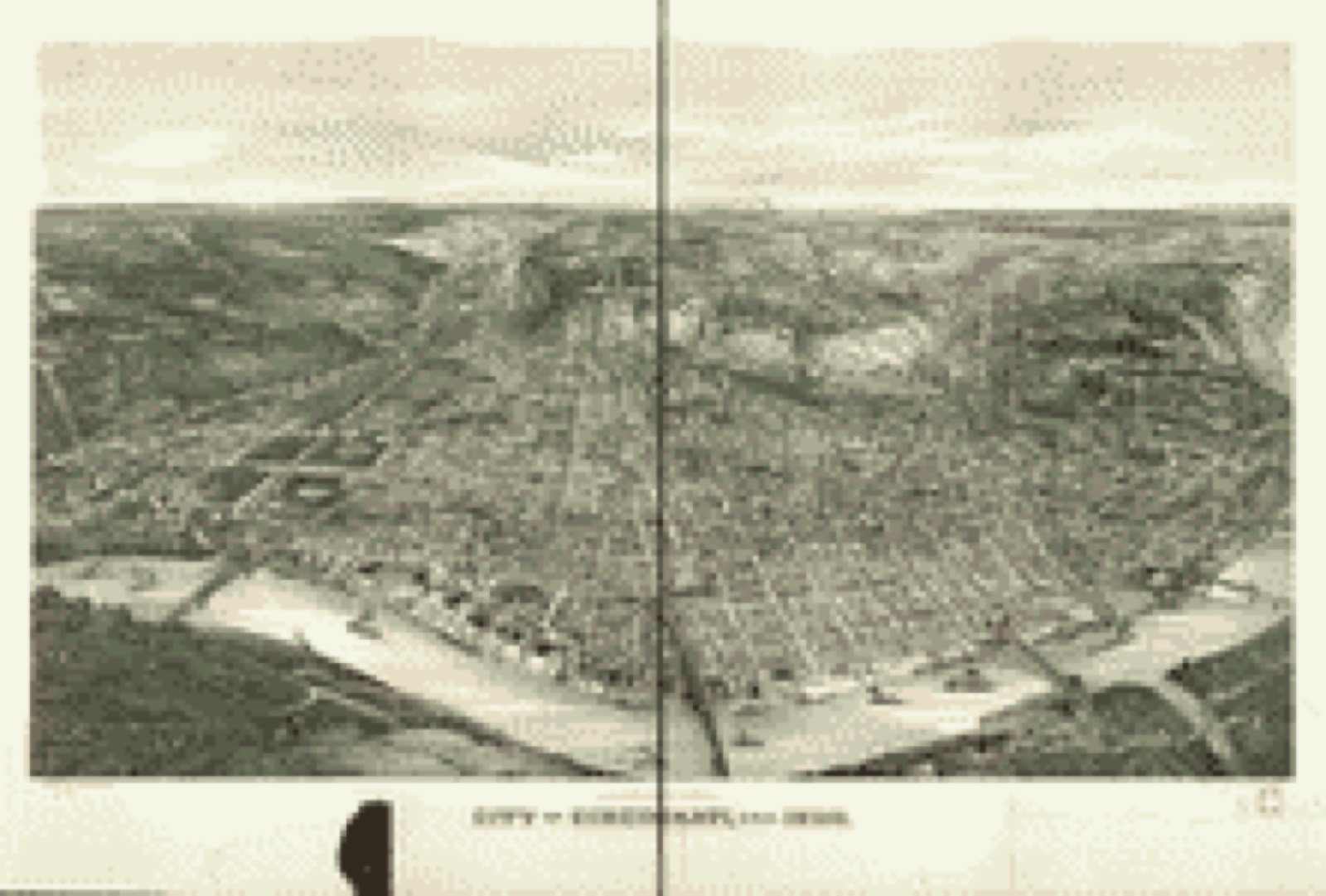 Bird's-eye view, 1900 - Panoramic view, city of Cincinnati, U.S.A. 1900