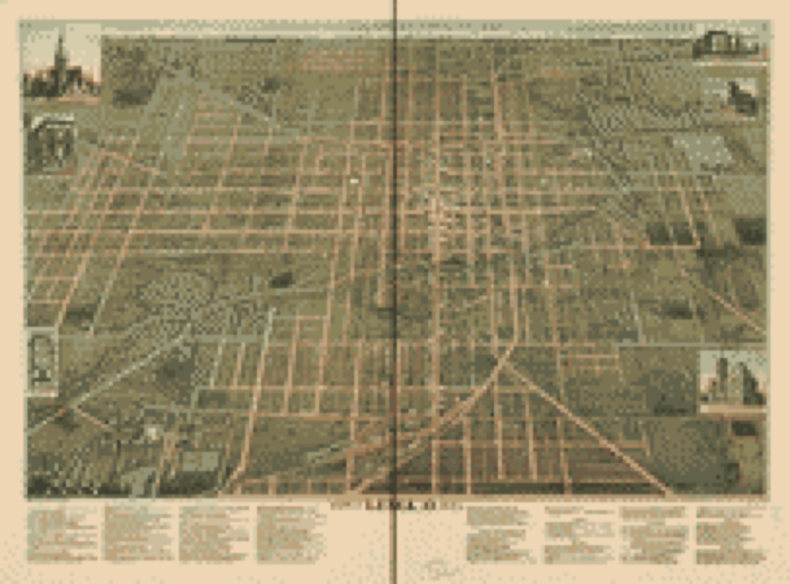 Bird's-eye view, 1892 - City of Lima, O. 1892
