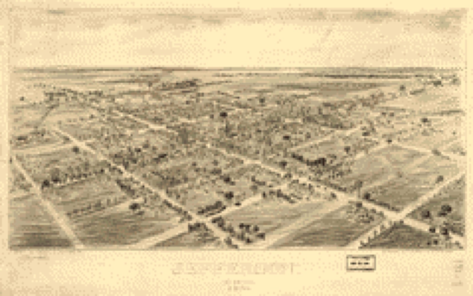 Bird's-eye view, 1901 - Jefferson, Ohio 1901