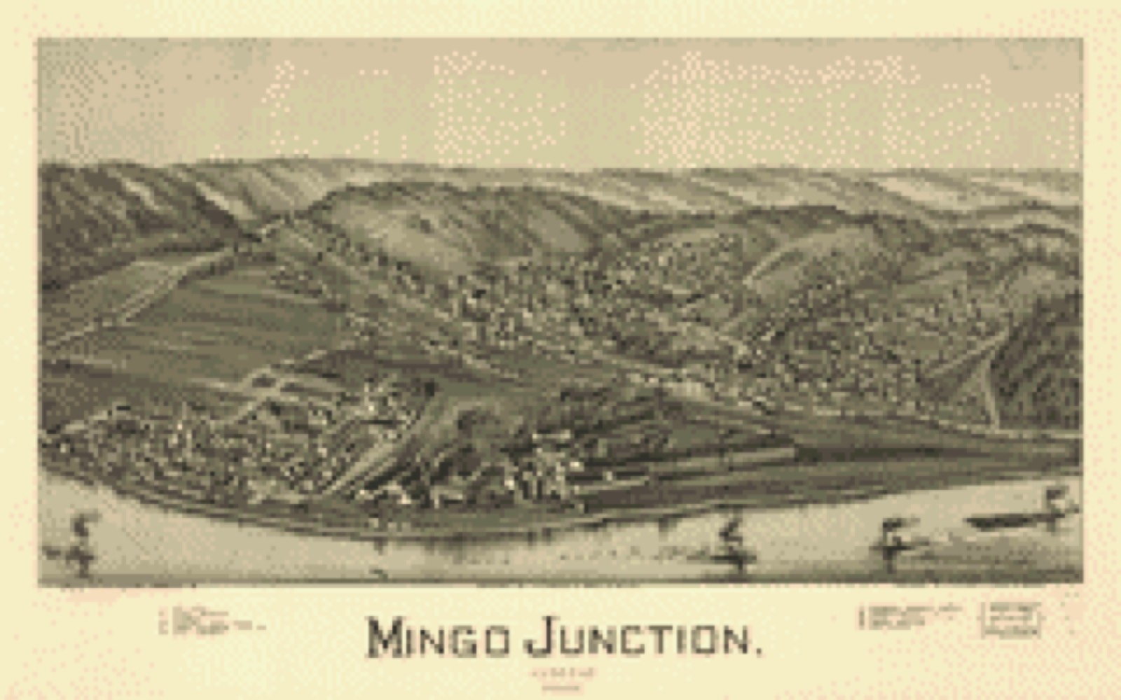 Bird's-eye view, 1899 - Mingo Junction, Ohio 1899