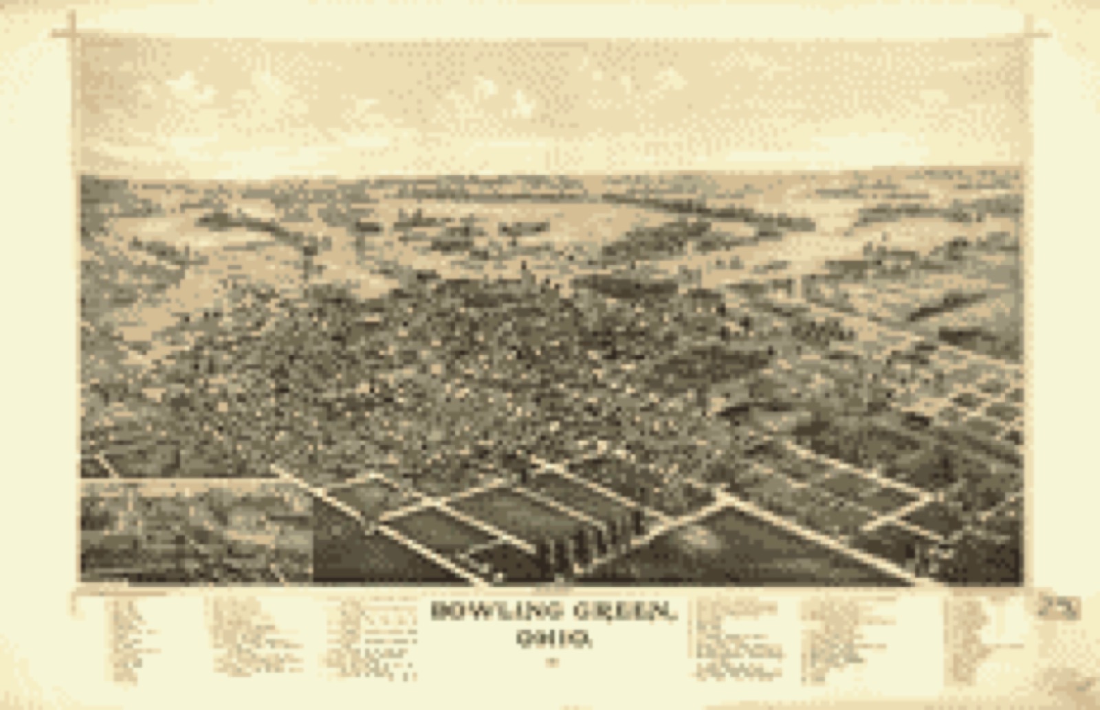 Bird's-eye view, 1888 - Bowling Green, Ohio 1888