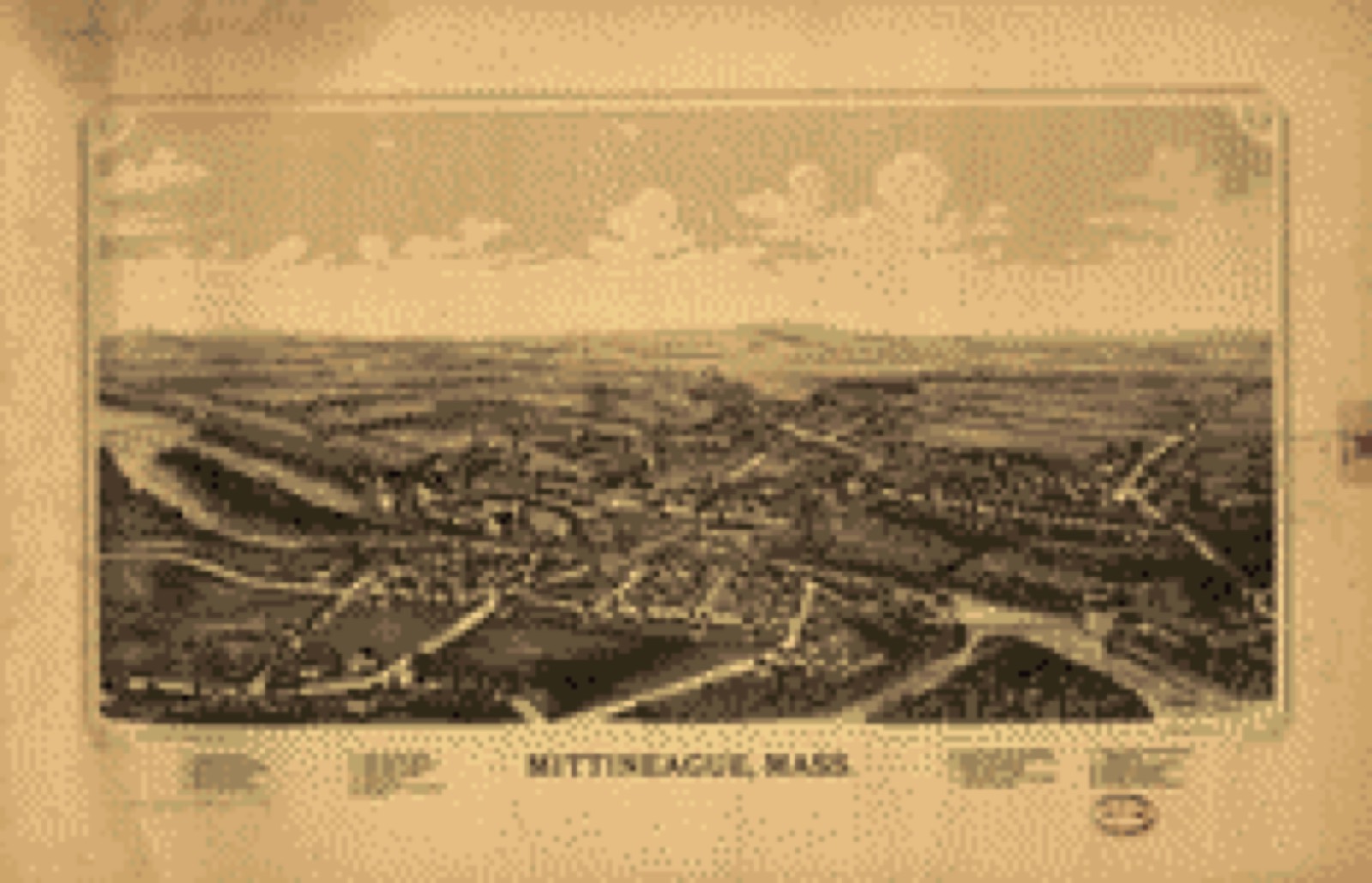 Bird's-eye view, 1889 - Mittineague, Mass